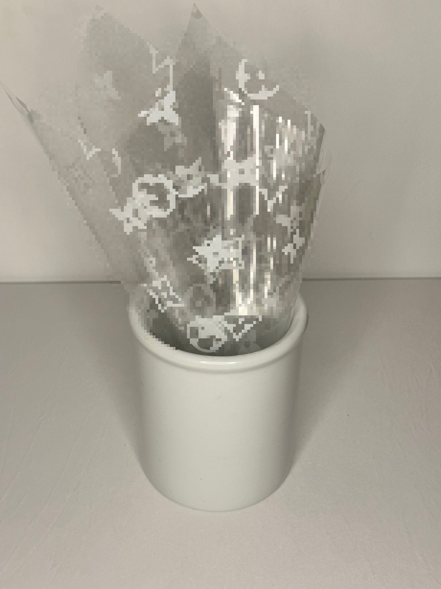 White LV Luxury Cellophane Wrap