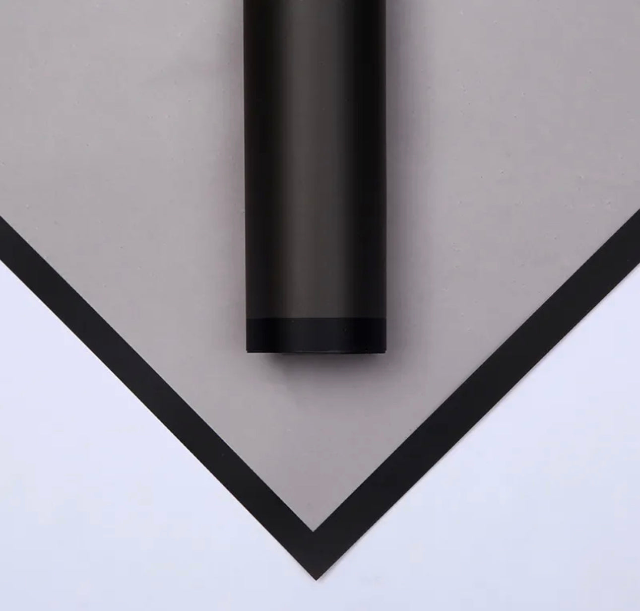 Black Frosted Border Paper