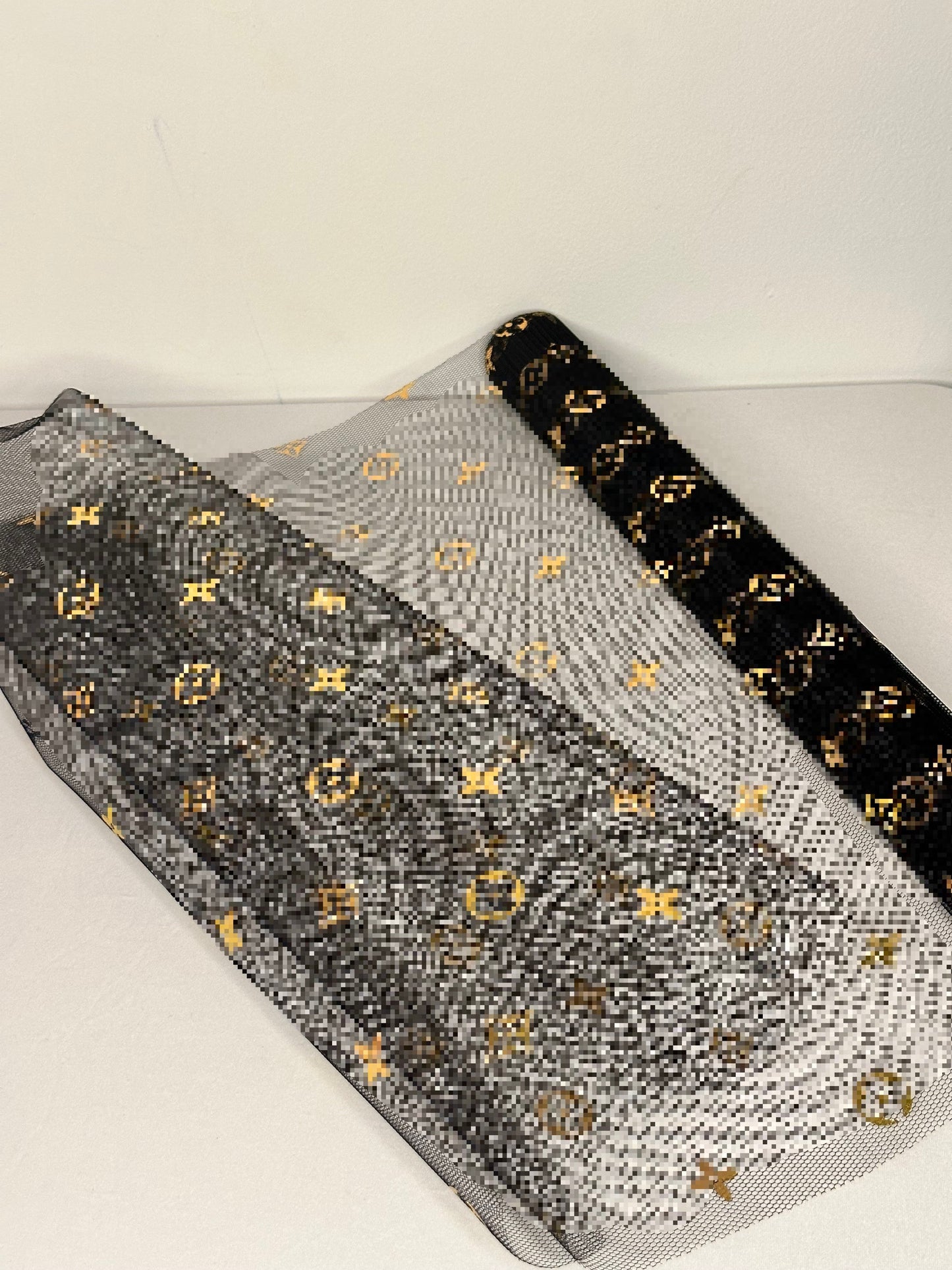 Black LV Luxury Tulle
