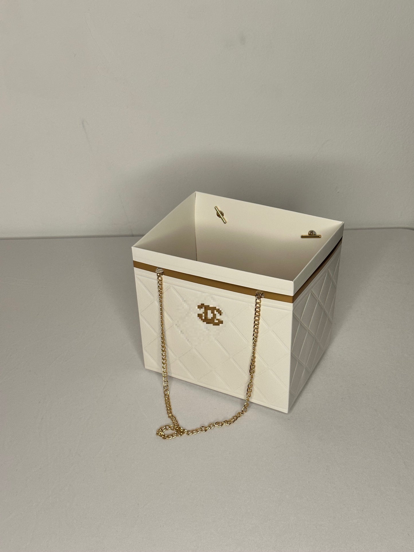 Cream CC Luxury Purse Box