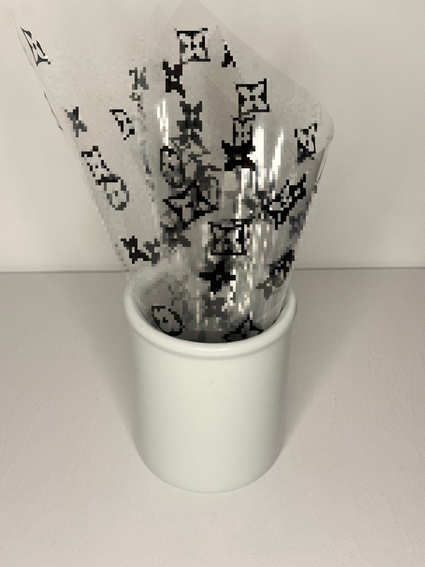 Black LV Luxury Cellophane Wrap