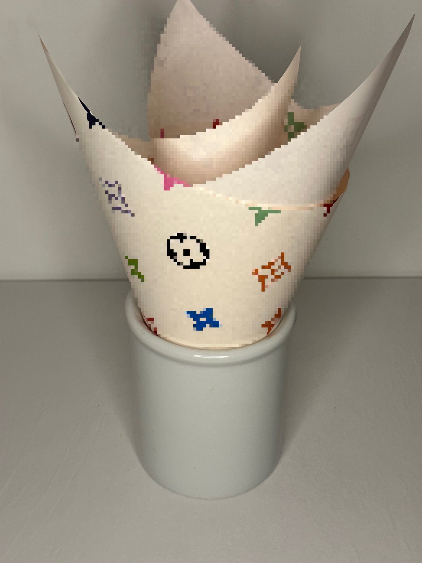 Pink/Rainbow LV Luxury Paper