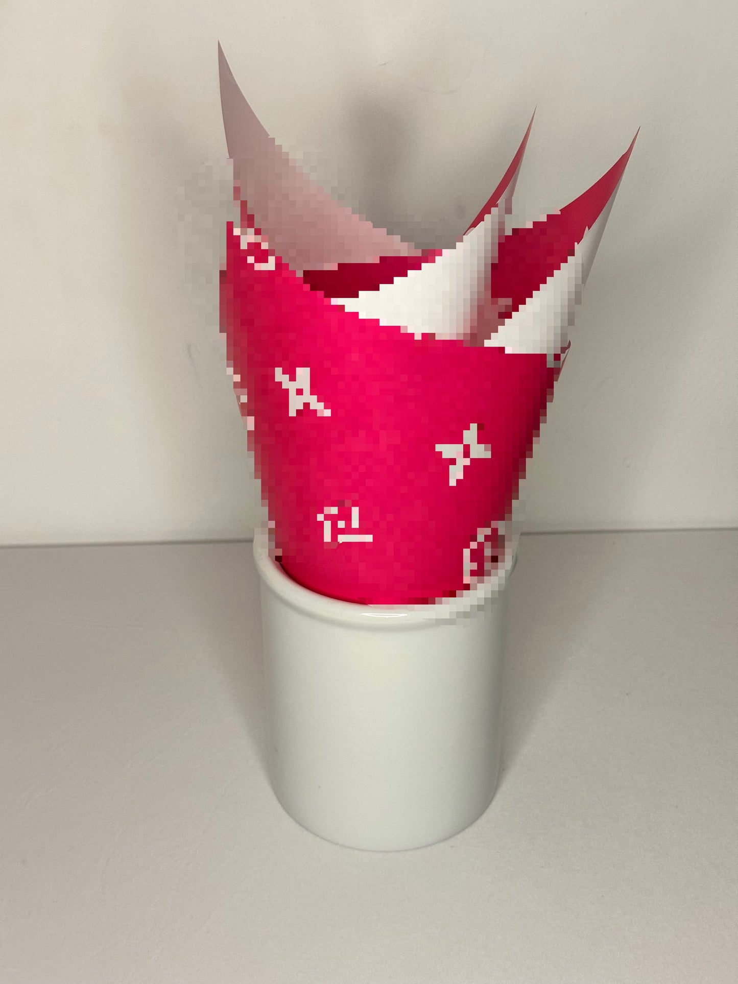 Hot Pink LV Luxury Paper