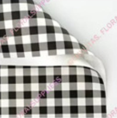 Black Picnic Floral Paper