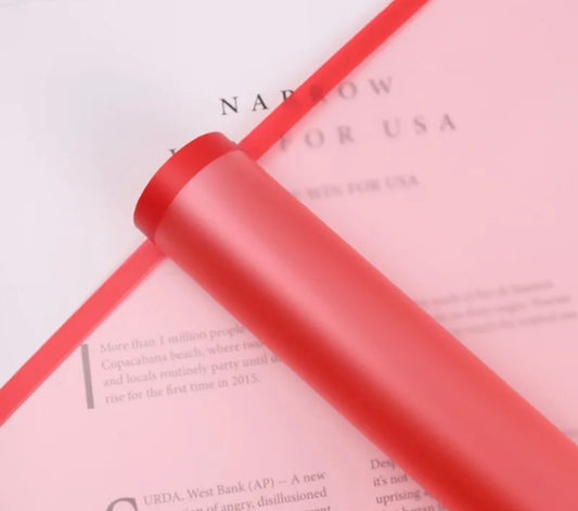 Red Frosted Border Paper