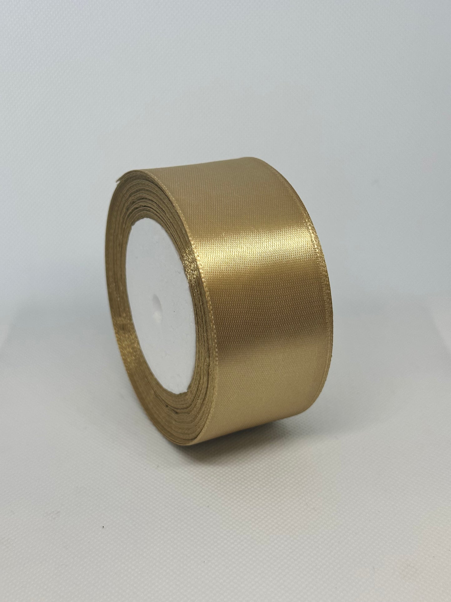 Light Brown/Gold Satin Ribbon