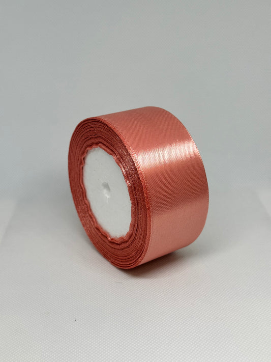 Salmon Pink Satin Ribbon