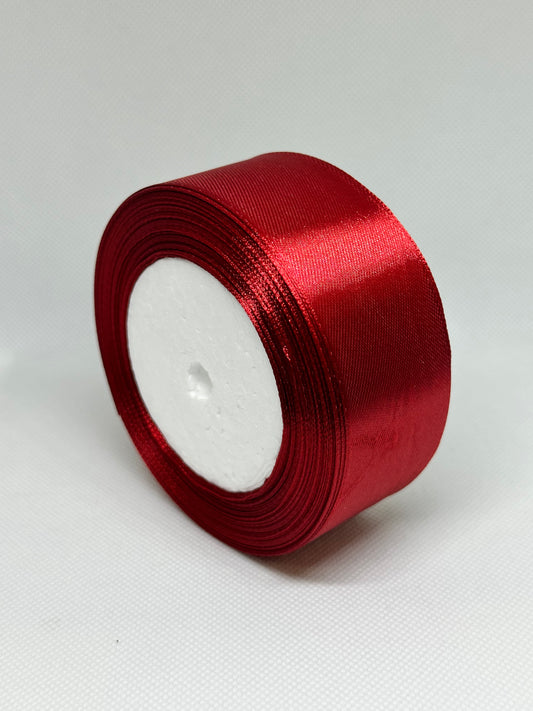 Dark Red Satin Ribbon