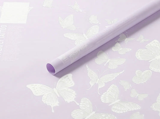 Purple Butterfly Tattoo Paper